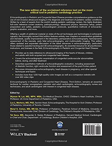 Echocardiography in Pediatric and Congenital Heart Disease: From Fetus to Adult