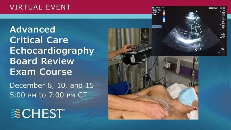 Chest Critical Care Echocardiography Exam (CCEeXAM) On Demand Board Review 2024