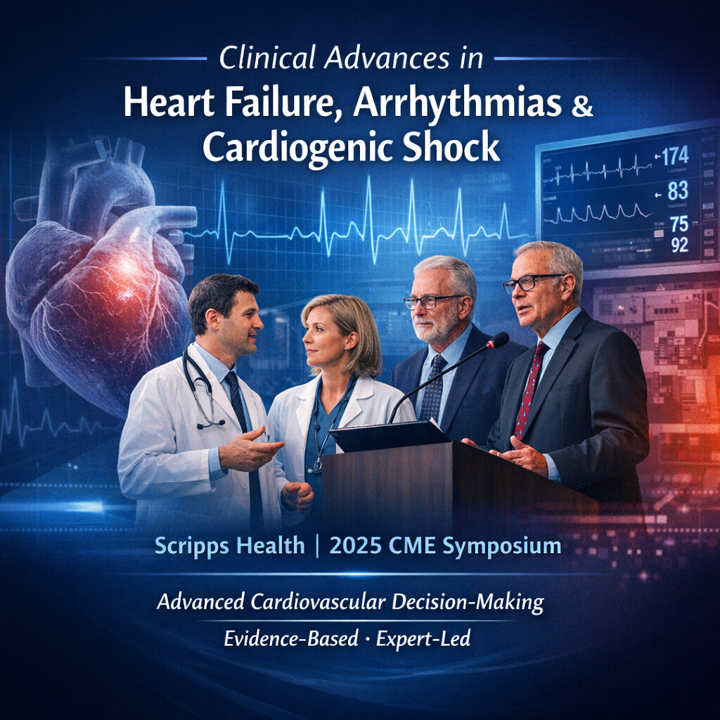 Scripps Clinical Advances in Heart Failure, Arrhythmias and Cardiogenic Shock Symposium 2025