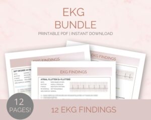 Cardiac Bundle Study Guide for Med Surg | Including Pharmacology and EKG Interpretation & Dysrhythmias | Cardio Meds | Nursing Notes PDF
