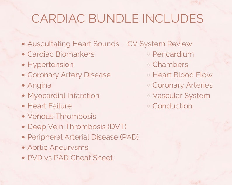 Cardiac Bundle Study Guide for Med Surg | Including Pharmacology and EKG Interpretation & Dysrhythmias | Cardio Meds | Nursing Notes PDF - Image 5