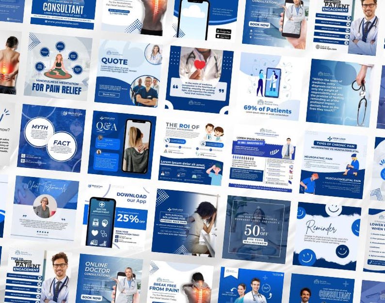 Medical Social Media Canva Templates: Healthcare Marketing Kit - Image 3