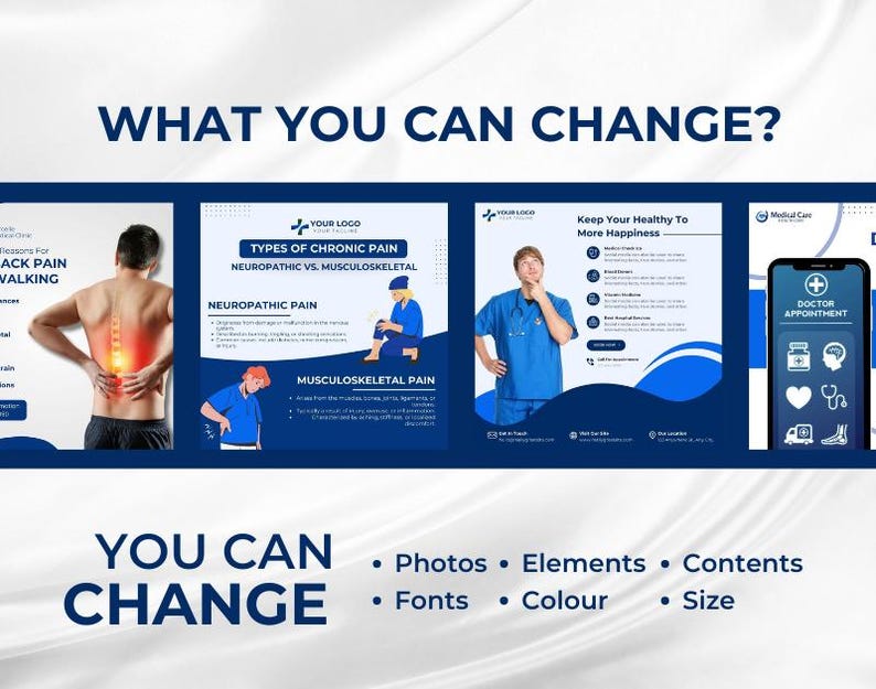 Medical Social Media Canva Templates: Healthcare Marketing Kit - Image 8