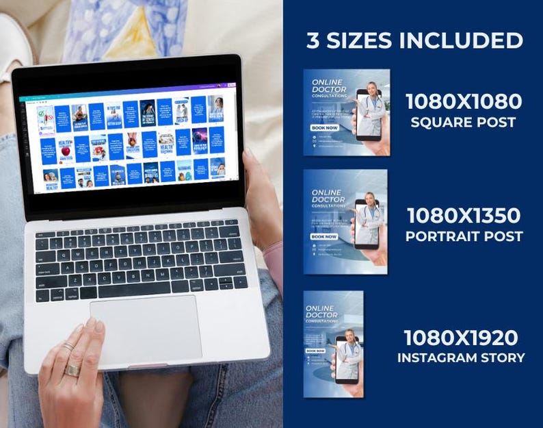 Medical Social Media Canva Templates: Healthcare Marketing Kit - Image 9