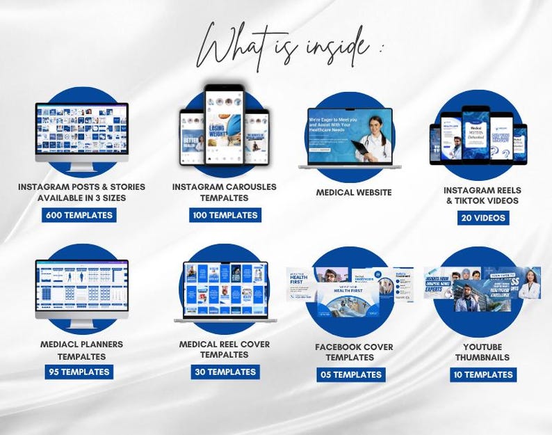 Medical Social Media Canva Templates: Healthcare Marketing Kit - Image 2