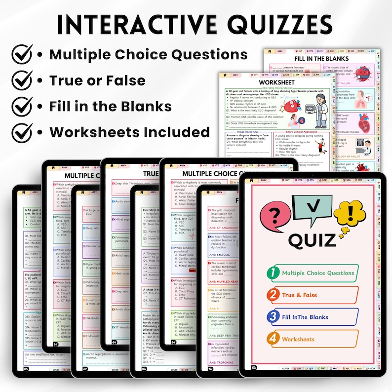 Cardiac Nursing Notes & Cardiovascular Study Guide | Heart Disease Review | Nursing Student Digital Download - Image 6