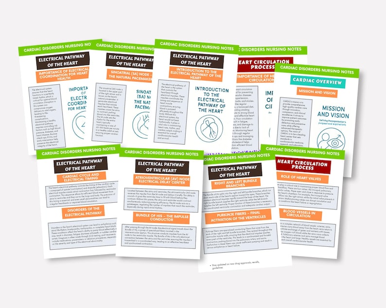 Cardiac Disorders Nursing Notes 2024: Cardiovascular System Study Guide (Digital Download) - Image 4