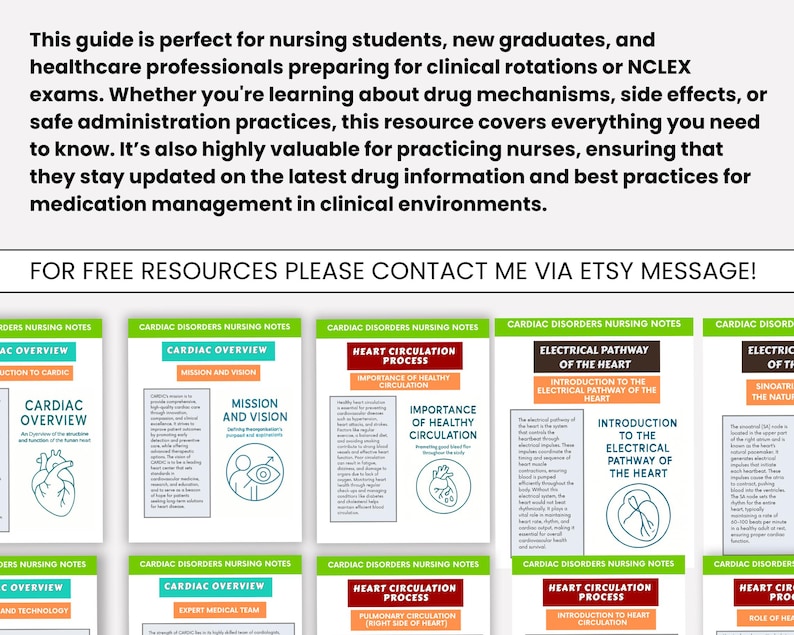 Cardiac Disorders Nursing Notes 2024: Cardiovascular System Study Guide (Digital Download) - Image 6