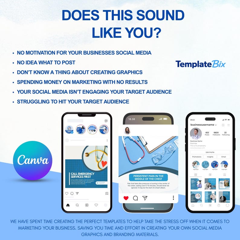 Cardiac Emergency Templates | Heart Health Awareness Posts | Doctor Instagram Content | Clinic Social Media Marketing Content Bundle - Image 16