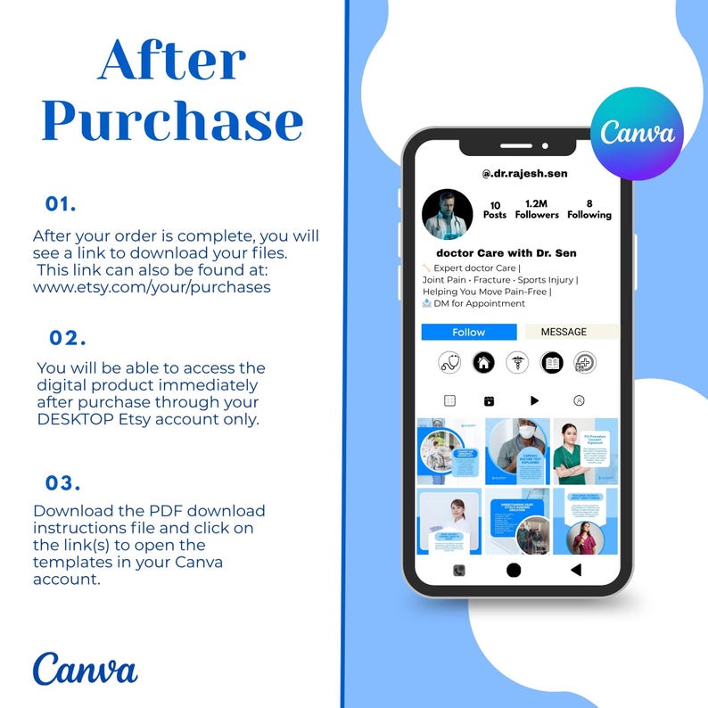 Ultimate Cardiology Canva Bundle | Doctor Instagram Kit | Cardiology Instagram Templates | Heart Health Emergency Awareness Content - Image 14