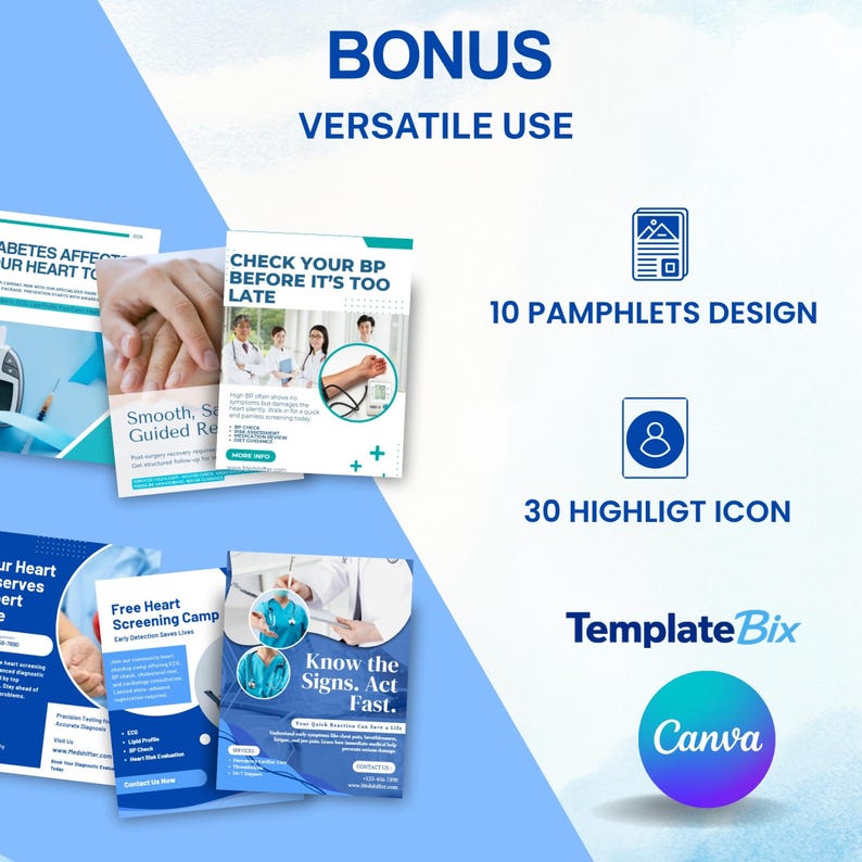Cardiac Emergency Templates | Heart Health Awareness Posts | Doctor Instagram Content | Clinic Social Media Marketing Content Bundle - Image 10