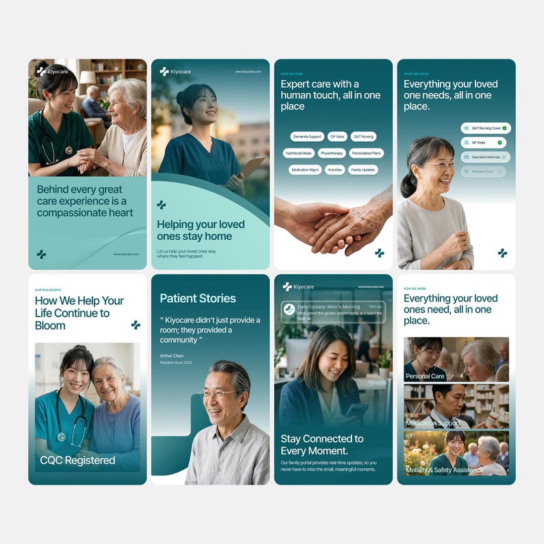 Healthcare Social Media Posts Kit | Instagram Post & Story Templates | Nursing Home Marketing Templates - Image 5