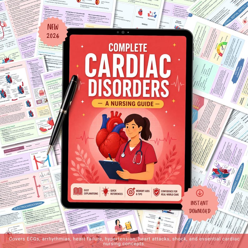 Cardiovascular Disorders Notes | nursing disorders | 20+ Cardiac Conditions | ECG Heart Failure.pdf